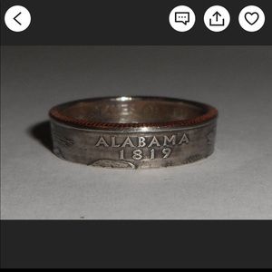 US Quarter Alabama ring